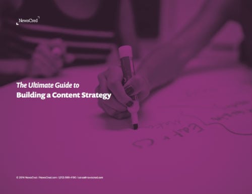Obal ebooku The Ultimate Guide to Build a Content Strategy od Newscred